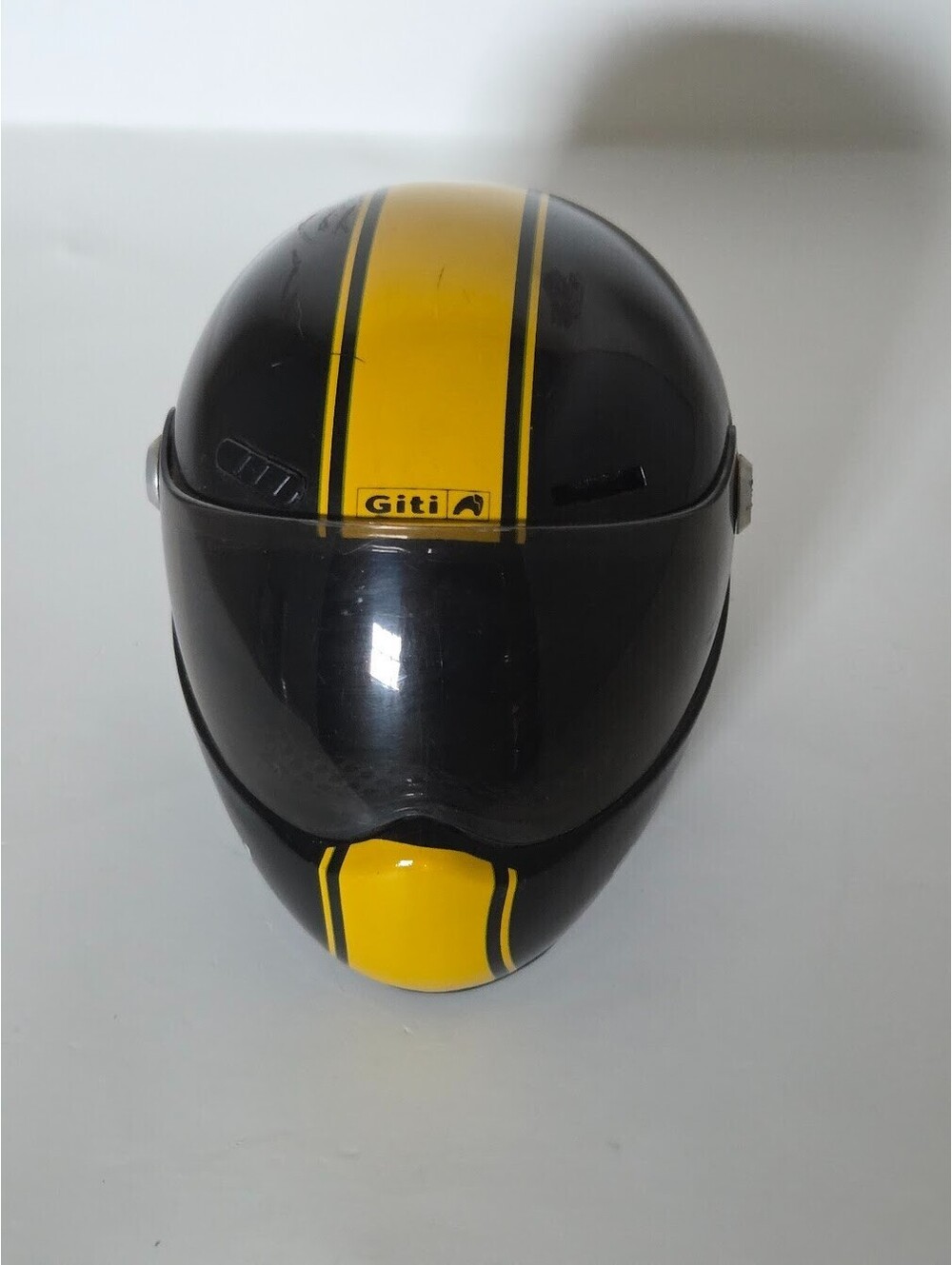 Giti Drift1 Xtreme1 Miniature Display Helmet Black Yellow with Visor Strap